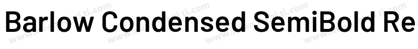 Barlow Condensed SemiBold Regular字体转换